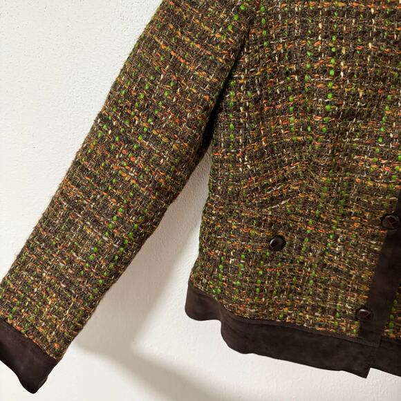 Talbots Women's Tweed Button Front Blazer Jacket Size 10 - Picture 7 of 13